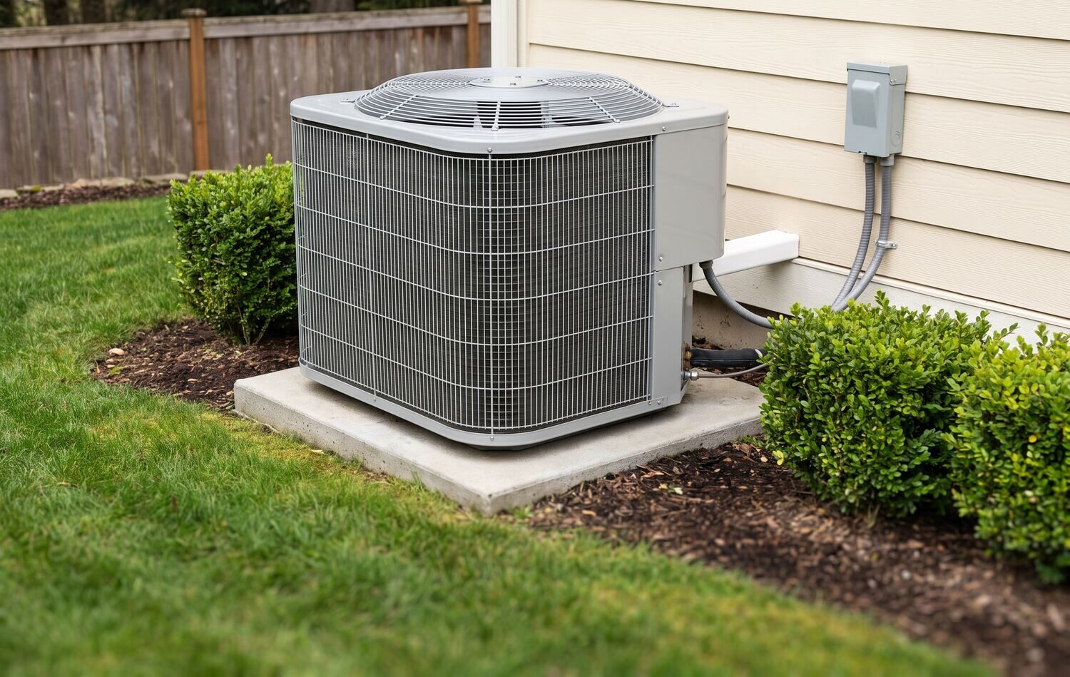 Air Conditioning equipment in a Pacific Northwest home
